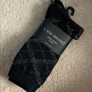 3/$15 Lane Bryant crew socks